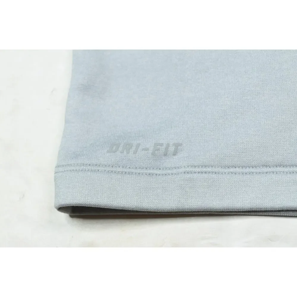 Nike Tiger Woods Snap Pullover Sweater Mens Small Gray Long Sleeve Fleece Golf